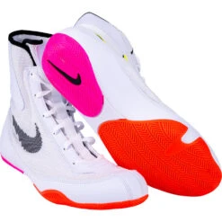 Nike Machomai 2 SE White/Black BRT Crimson/Pink BLST Boxing Shoes -Boxing Promotions Store DJ4472 121 c 2