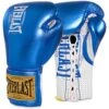 Everlast 1910 Classic Metalic Blue Laced Fight Gloves