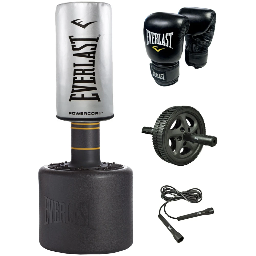 Everlast Powercore Silver Freestand Punch Bag & Accessories 1 Everlast Powercore Silver Freestand Punch Bag & Accessories