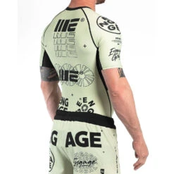 Engage Billboard Sand Short Sleeve Rash Guard -Boxing Promotions Store EBB SSR TAN c 2