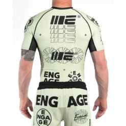 Engage Billboard Sand Short Sleeve Rash Guard -Boxing Promotions Store EBB SSR TAN c 3