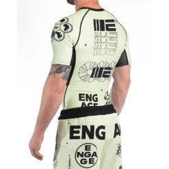 Engage Billboard Sand Short Sleeve Rash Guard -Boxing Promotions Store EBB SSR TAN c 4