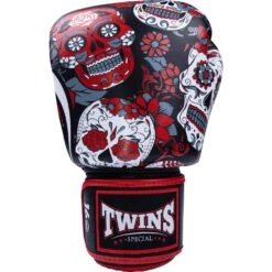 Twins Red Skull Tattoo Boxing Gloves -Boxing Promotions Store FBGLV3 53 c 3
