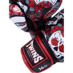 Twins Red Skull Tattoo Boxing Gloves -Boxing Promotions Store FBGLV3 53 c 8