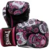 Twins Skull Tattoo Pink Boxing Gloves