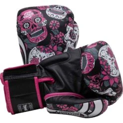 Twins Skull Tattoo Pink Boxing Gloves -Boxing Promotions Store FBGVL3 53 PNK c 2