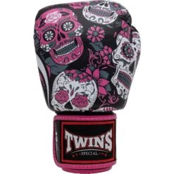 Twins Skull Tattoo Pink Boxing Gloves -Boxing Promotions Store FBGVL3 53 PNK c 3