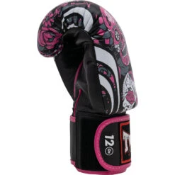 Twins Skull Tattoo Pink Boxing Gloves -Boxing Promotions Store FBGVL3 53 PNK c 6