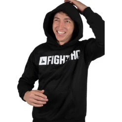 FightHQ Logo Black Hoodie -Boxing Promotions Store FHQ BLK HDY c 4