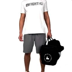 FightHQ Black Duffle Gym Bag -Boxing Promotions Store FHQ DB K 3