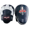 Arwut Fight Gear Black/White Leather Curved Focus Mitts