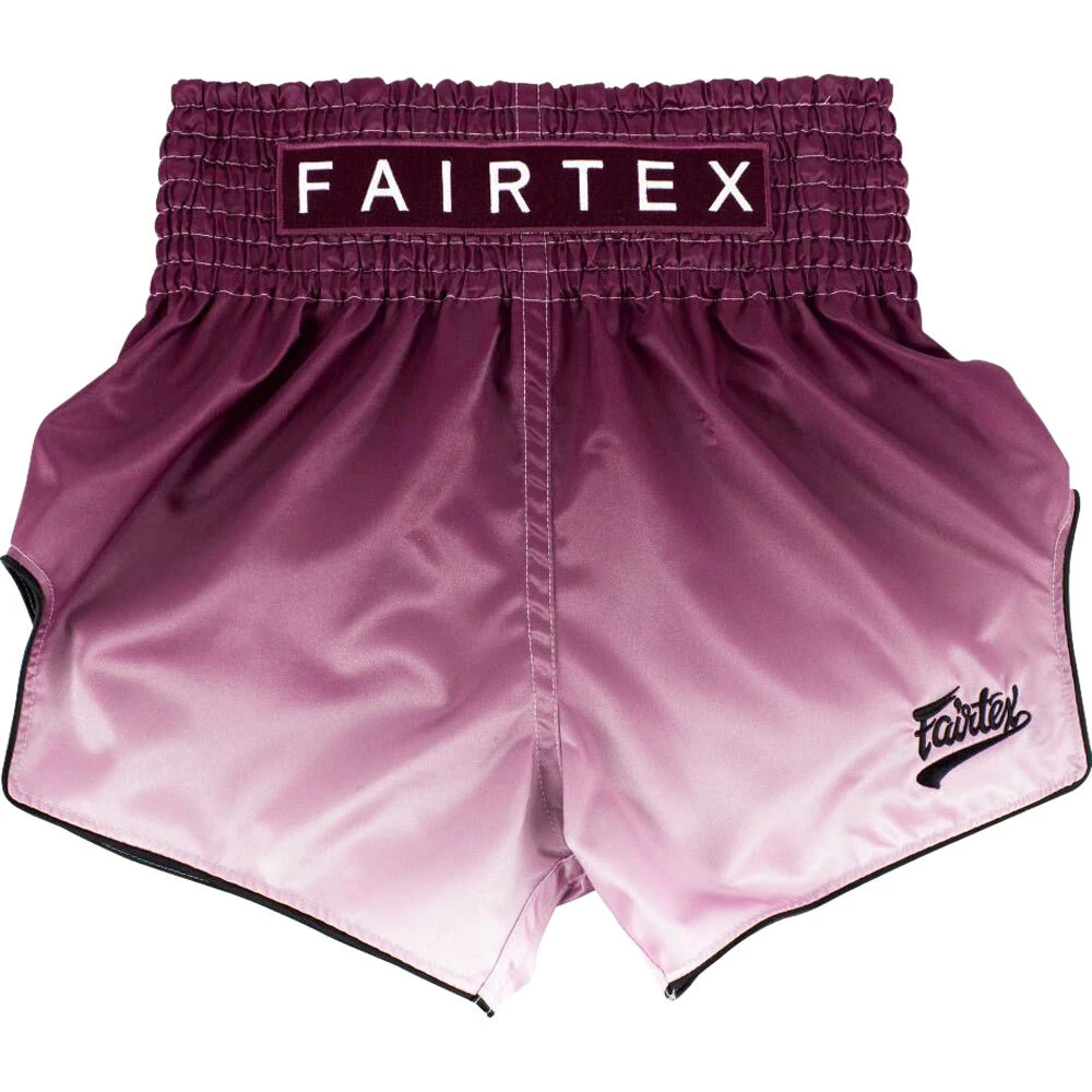 Fairtex Fade Maroon Muay Thai Shorts 1 Fairtex Fade Maroon Muay Thai Shorts