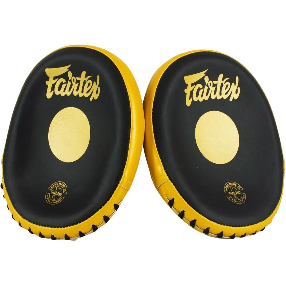 Fairtex Micro Black/Gold Focus Mitts 2 Fairtex Micro Black/Gold Focus Mitts - Image 2