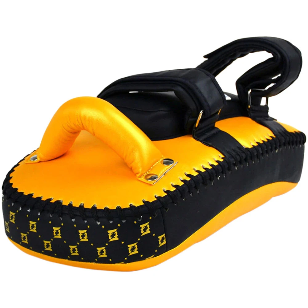 Fairtex Lightweight Black/Gold Thai Kick Pads 2 Fairtex Lightweight Black/Gold Thai Kick Pads - Image 2