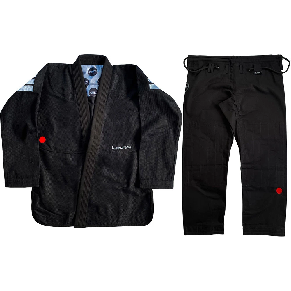 Suave Kimonos Ninja III Black Gi 1 Suave Kimonos Ninja III Black Gi