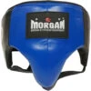 Morgan Platinum Leather Blue Abdominal Guard