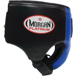 Morgan Platinum Leather Blue Abdominal Guard -Boxing Promotions Store GP 5 S BLU c 2