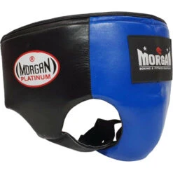 Morgan Platinum Leather Blue Abdominal Guard -Boxing Promotions Store GP 5 S BLU c 4