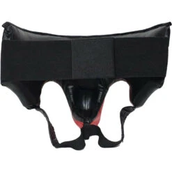 Morgan Platinum Leather Red Abdominal Guard -Boxing Promotions Store GP 5 S RD c 3
