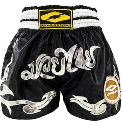 Contender K-8 Black/Silver Muay Thai Shorts