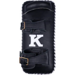 K Muaythai Equipment Classic Double Strap Black Thai Pads -Boxing Promotions Store KDTP BLK BLK 3