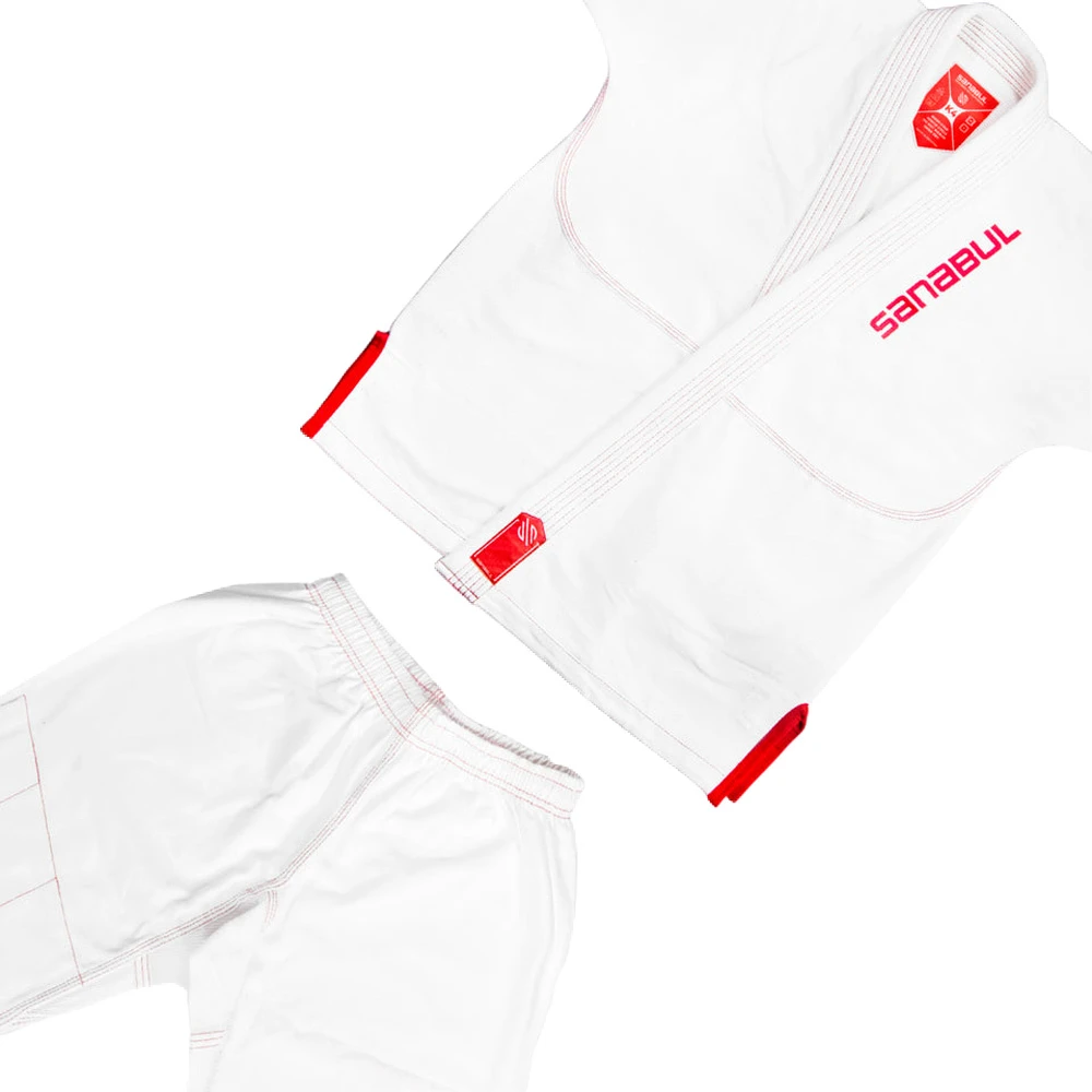 Sanabul Future Legend White/Red Kids Gi 2 Sanabul Future Legend White/Red Kids Gi - Image 2