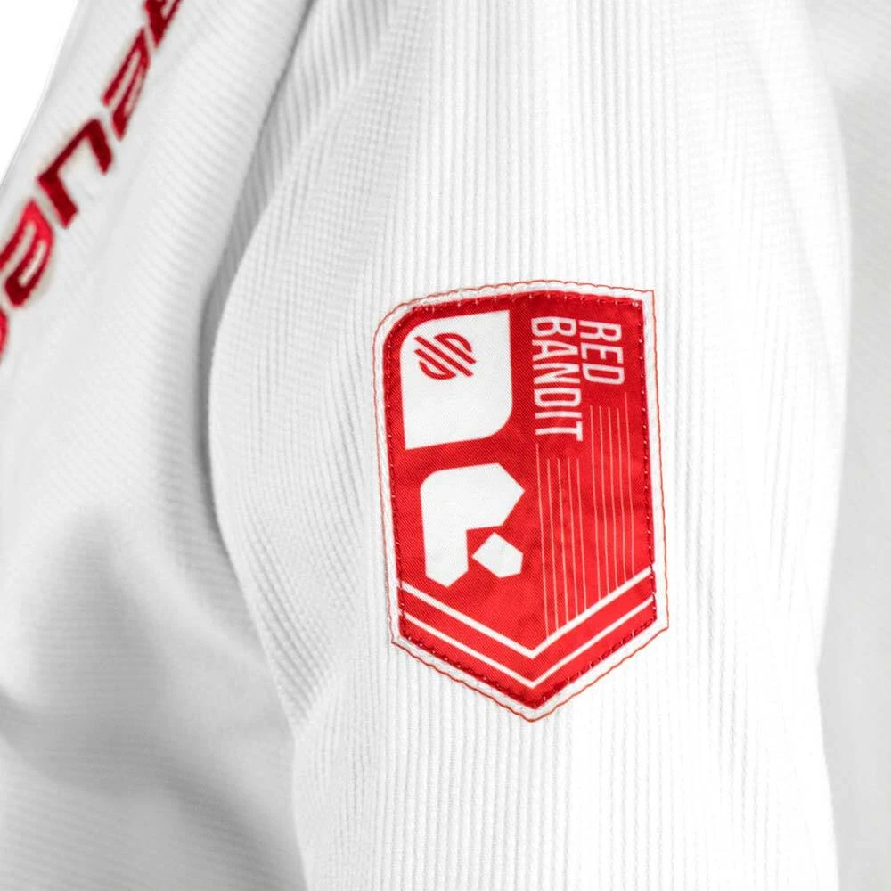 Sanabul Future Legend White/Red Kids Gi 4 Sanabul Future Legend White/Red Kids Gi - Image 4