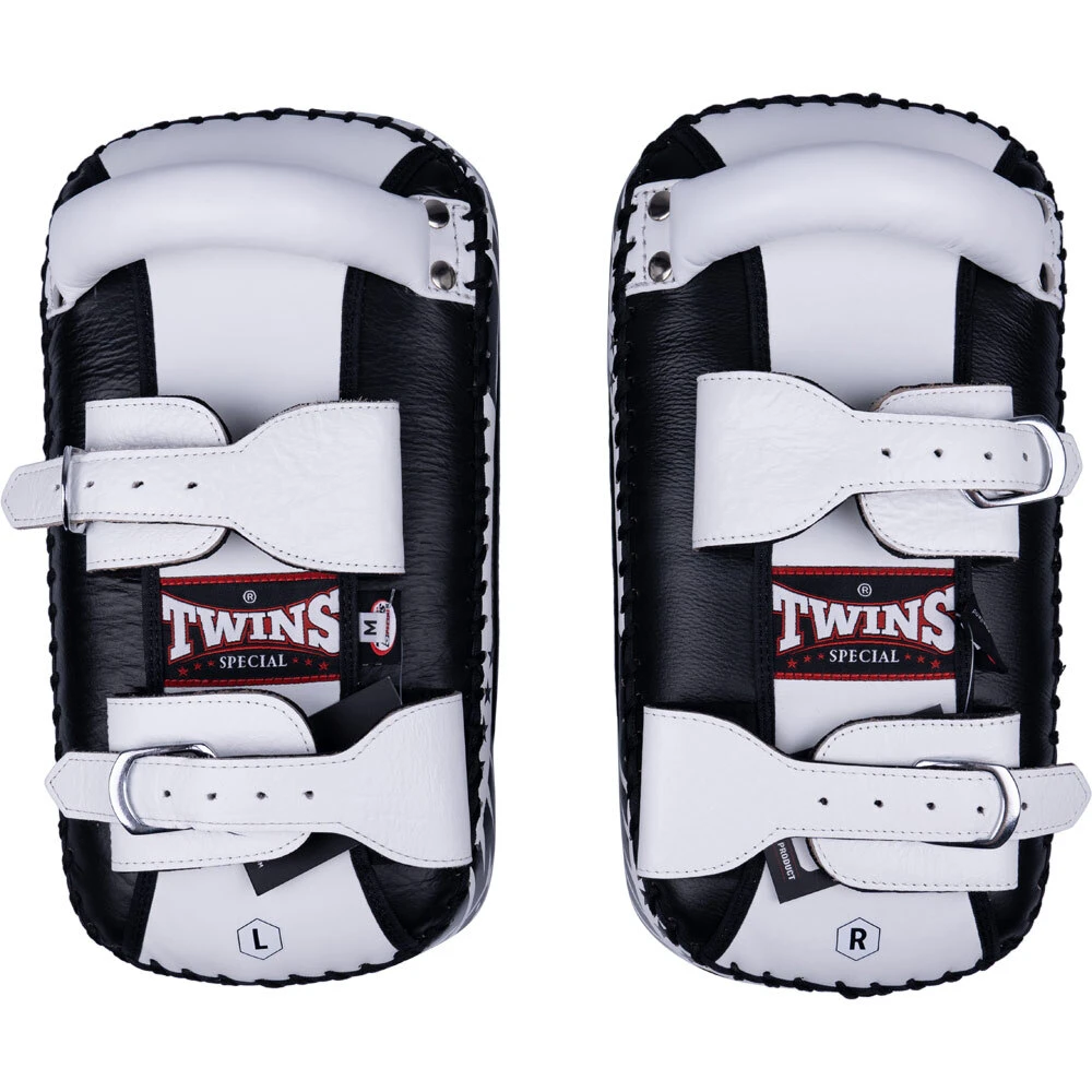 Twins Black/White Buckle Kick Pads 3 Twins Black/White Buckle Kick Pads - Image 3