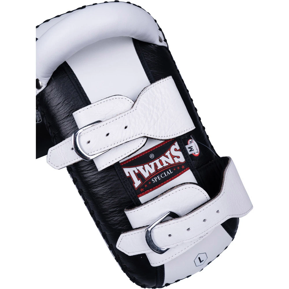 Twins Black/White Buckle Kick Pads 5 Twins Black/White Buckle Kick Pads - Image 5