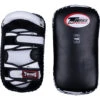 Twins Black/White Deluxe Curved Kick Pads
