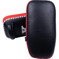 K Muaythai Equipment Classic Single Strap Red Thai Pads 7 K Muaythai Equipment Classic Single Strap Red Thai Pads -Boxing Promotions Store KSTP BLK RED 2