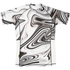 VHTS LE Marble White Short Sleeve Rash Guard