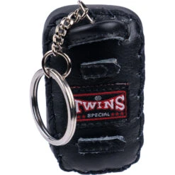 Twins Black Kick Pads Keyring -Boxing Promotions Store MKP1 3