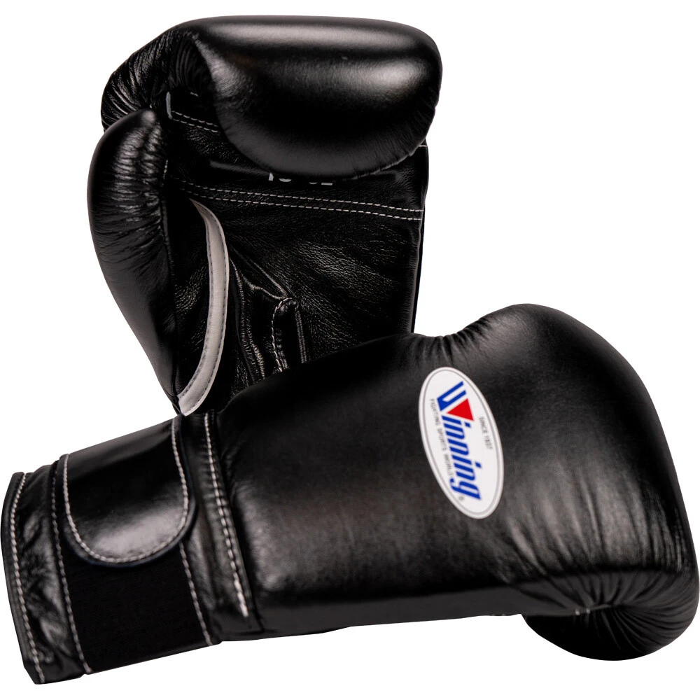 Winning 16oz Velcro Black Boxing Gloves 1 Winning 16oz Velcro Black Boxing Gloves