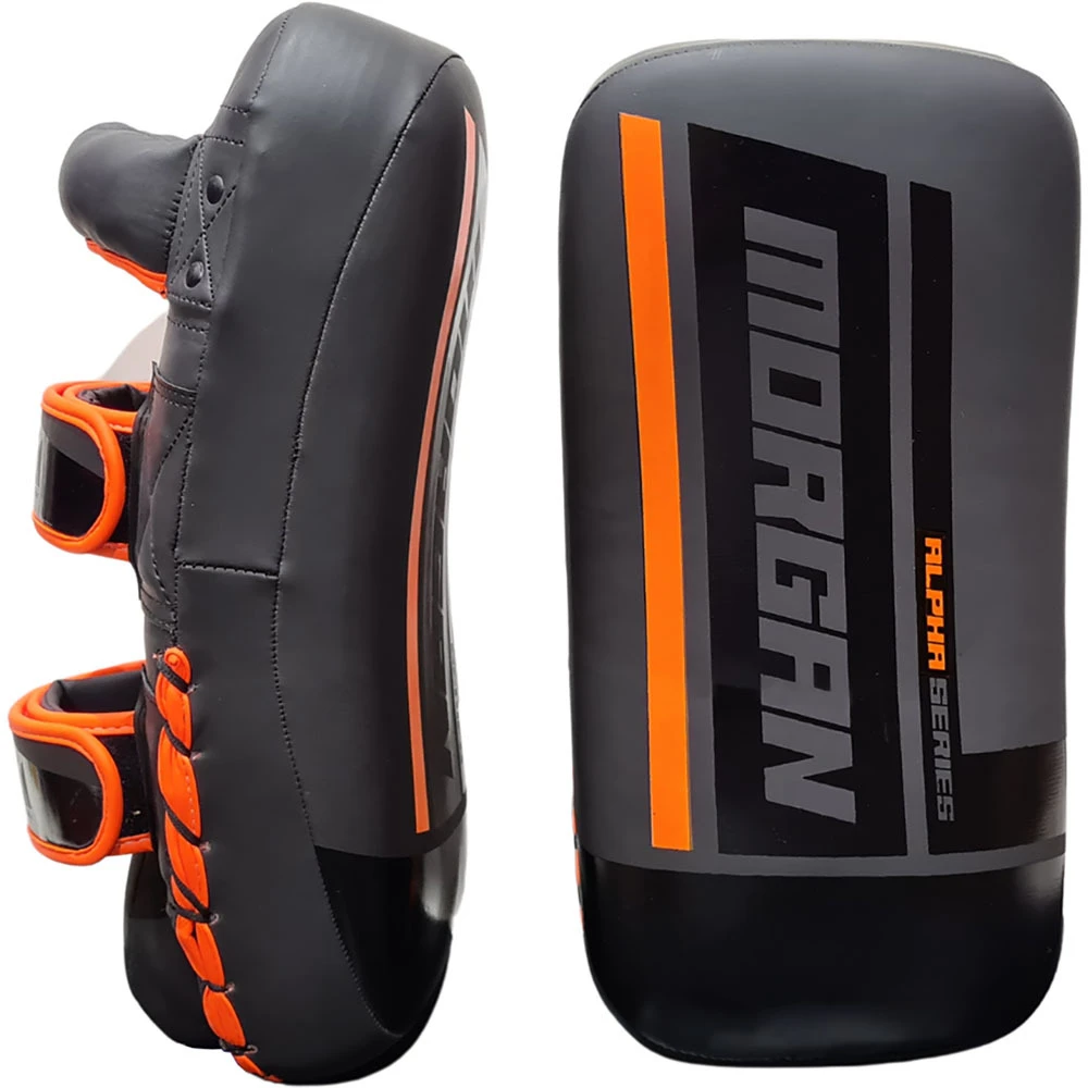 Morgan Sports Alpha Curved Black/Orange Thai Pads 2 Morgan Sports Alpha Curved Black/Orange Thai Pads - Image 2