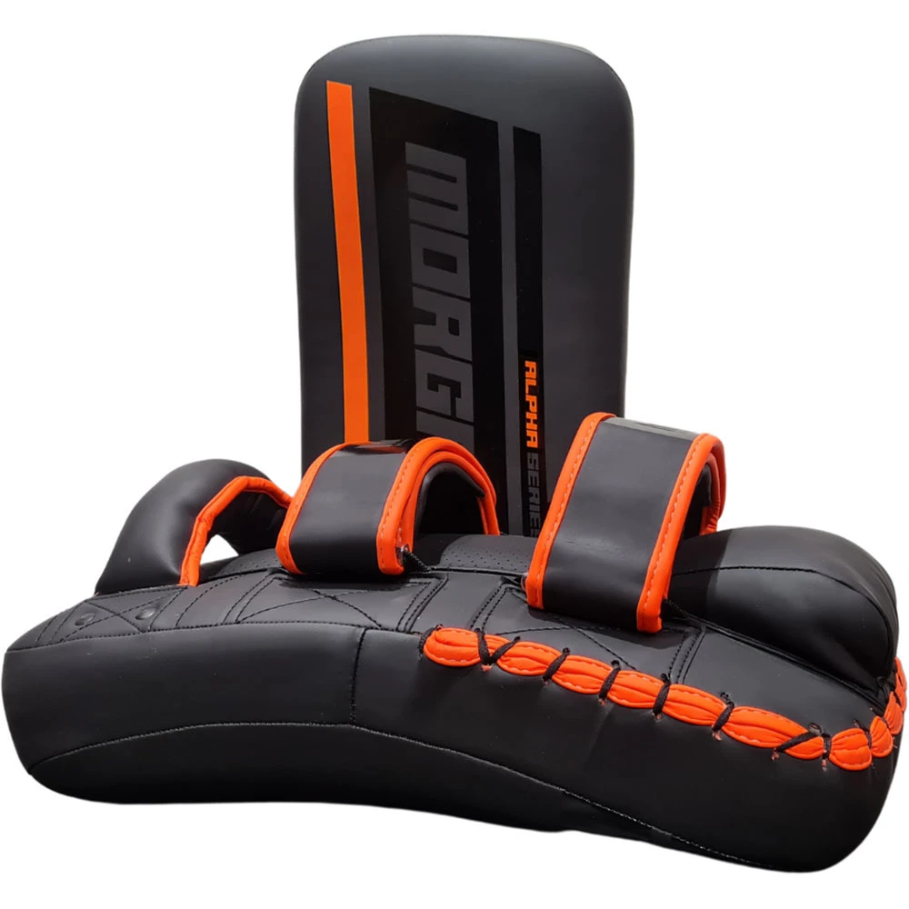 Morgan Sports Alpha Curved Black/Orange Thai Pads 3 Morgan Sports Alpha Curved Black/Orange Thai Pads - Image 3