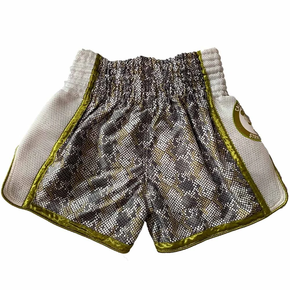 Fluory Snake Gold Stripe Muay Thai Shorts 2 Fluory Snake Gold Stripe Muay Thai Shorts - Image 2