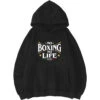 No Boxing No Life Black Hoodie