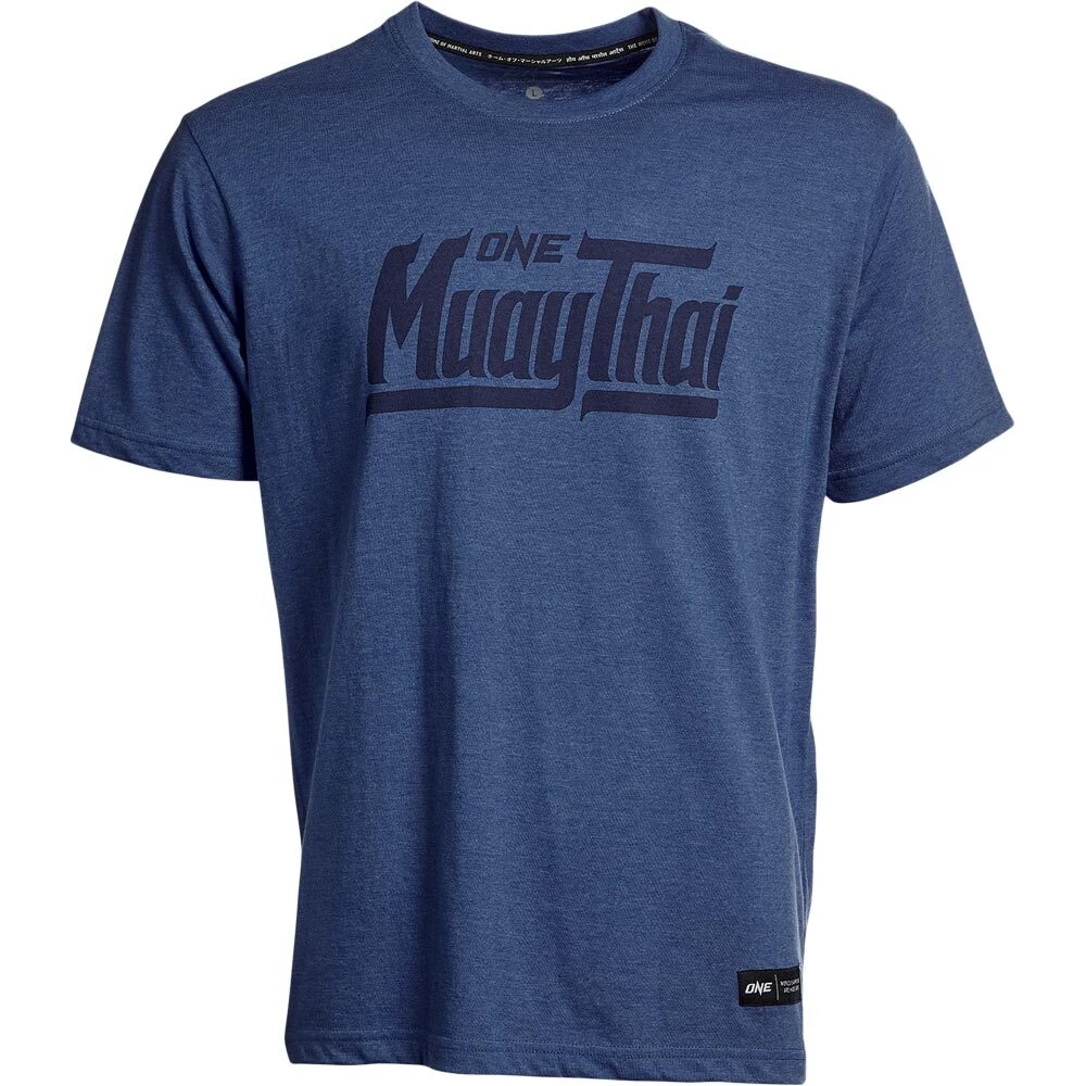 ONEFC Muay Thai Classic Blue Tee 1 ONEFC Muay Thai Classic Blue Tee