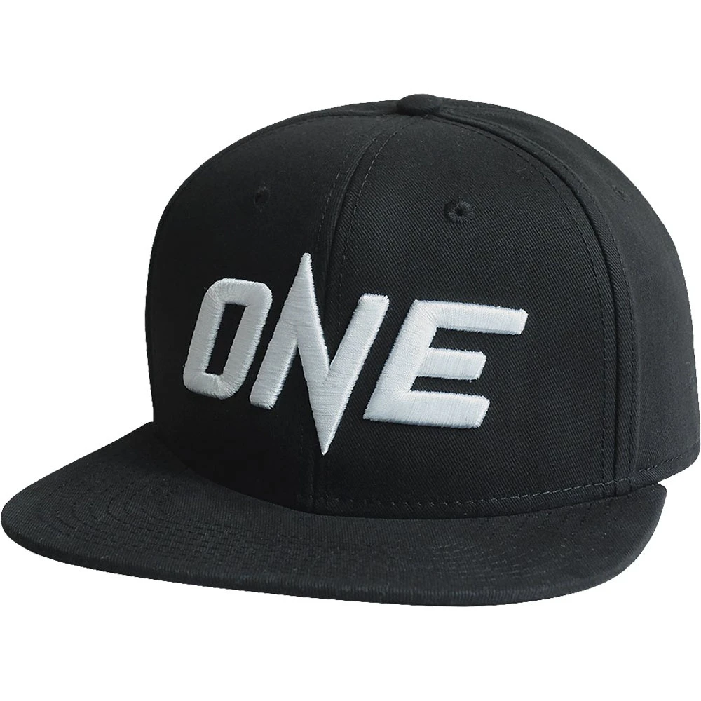 ONEFC ONE Logo Black/White Snapback Hat 1 ONEFC ONE Logo Black/White Snapback Hat