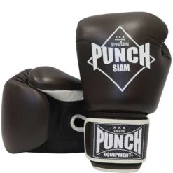 Punch The Siam Authentic Brown Muay Thai Gloves