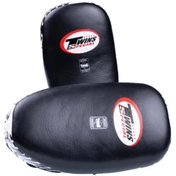 Twins Long Black/White Punching Mitts -Boxing Promotions Store PML23 BKW 2