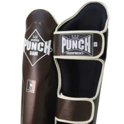Punch Siam Brown Shin Pads -Boxing Promotions Store PSPSIAMCW c 2
