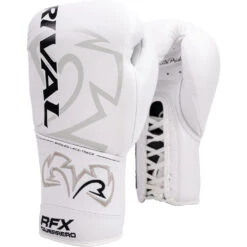 Rival RFX-Guerrero Pro White Fight Gloves -Boxing Promotions Store RFX G SF H White c 2