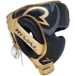 Rival RHG100 Black/Gold Professional Head Gear -Boxing Promotions Store RHG100 Black Gold c 2
