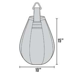 Rival 10&quot; X 15&quot; Black Maize Punching Bag -Boxing Promotions Store RMZBG 10 Black 2