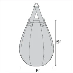 Rival 14&quot; X 20&quot; Black Maize Punching Bag -Boxing Promotions Store RMZBG 14 Black 2