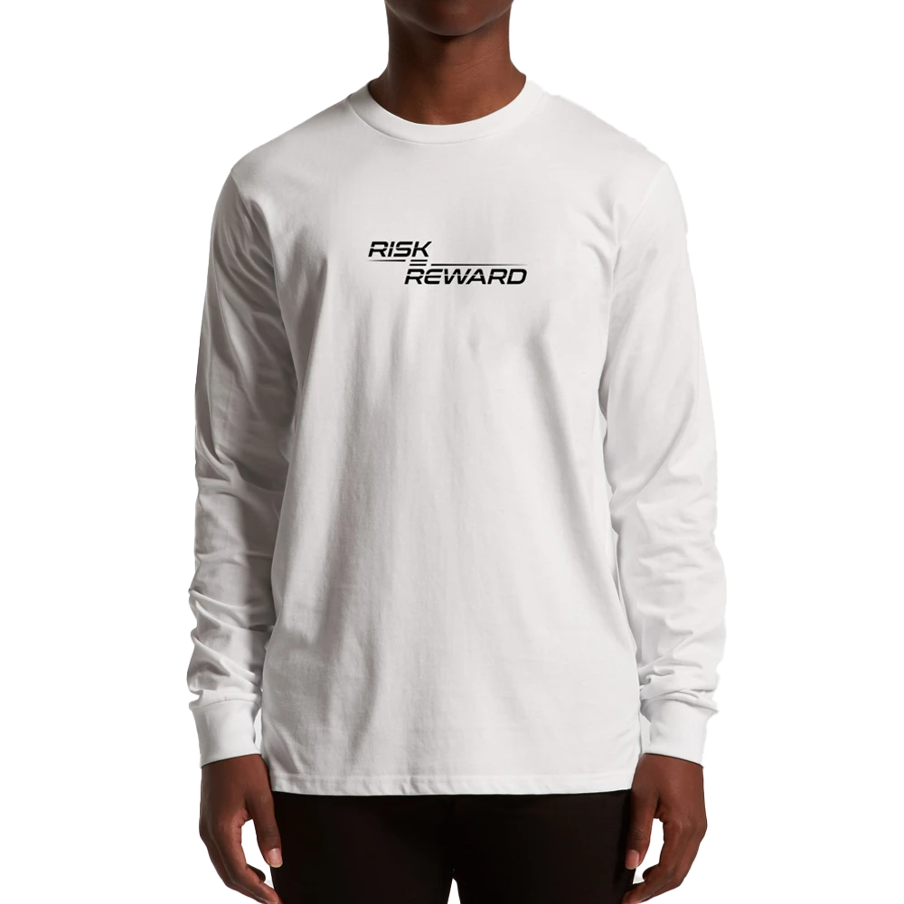 Risk Equals Reward White Longsleeve Tee 2 Risk Equals Reward White Longsleeve Tee - Image 2