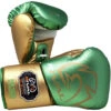 Rival RS100 Professional Green/Gold Sparring Gloves