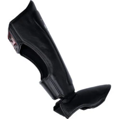 Raja Boxing Black Extra Padding Leather Shin Guards -Boxing Promotions Store RSP ET BLK c 3